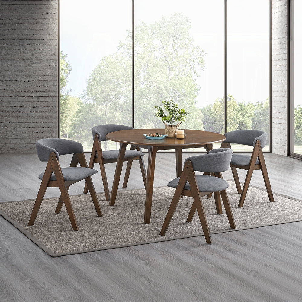 ダイニングテーブル kikiki Keiki 5 Pc Round Dining Table Set – Bradley Home Funishings