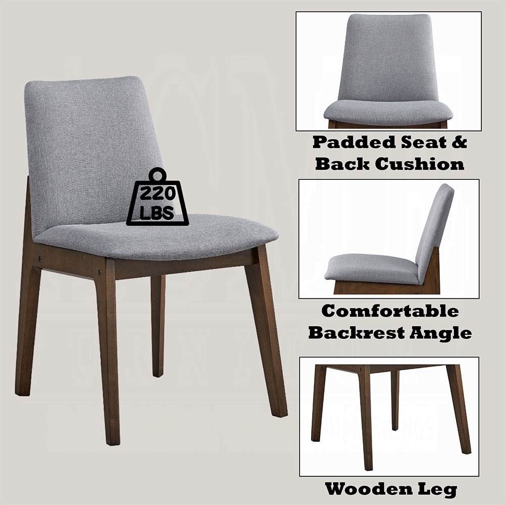 Kaela DN02925 Walnut 7 Pc Dining Set