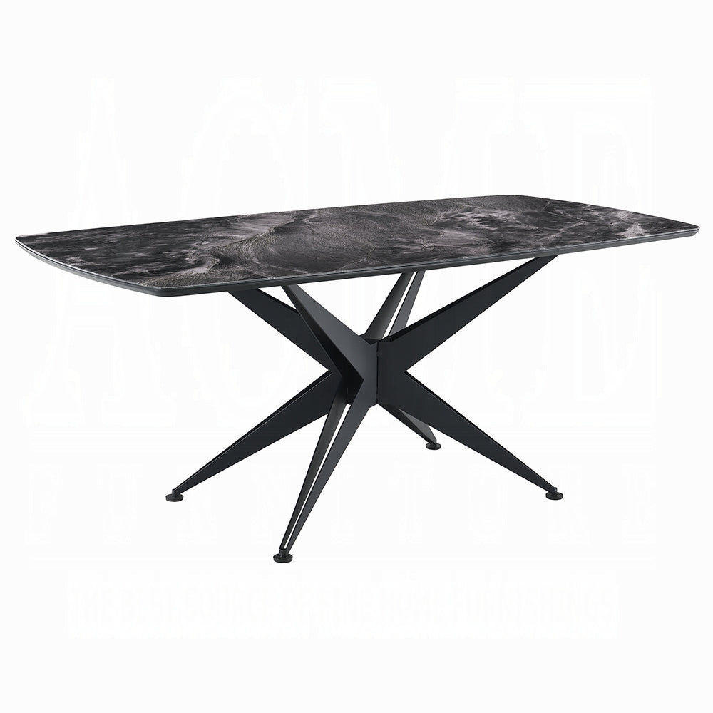 Klaus Crystal Glass Top Dining Collection
