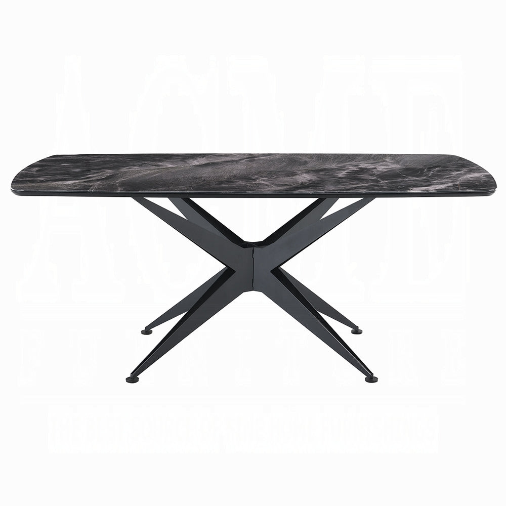 Klaus Crystal Glass Top Dining Collection