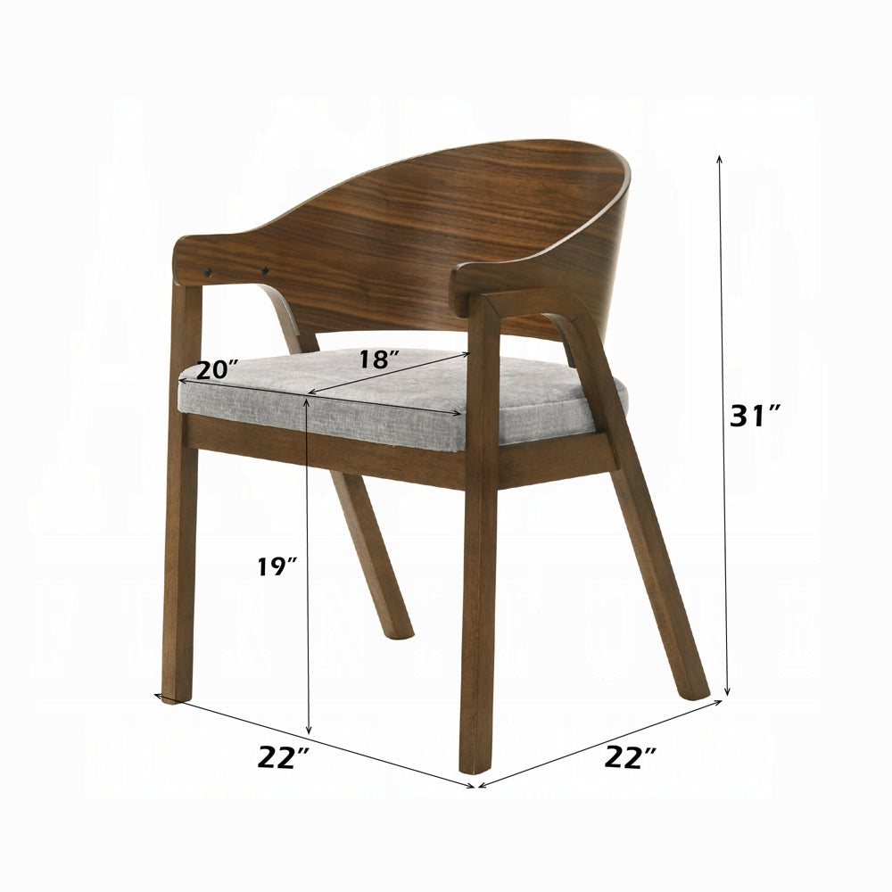Hoyte DN03485 Walnut 7 Pc Dining Collection