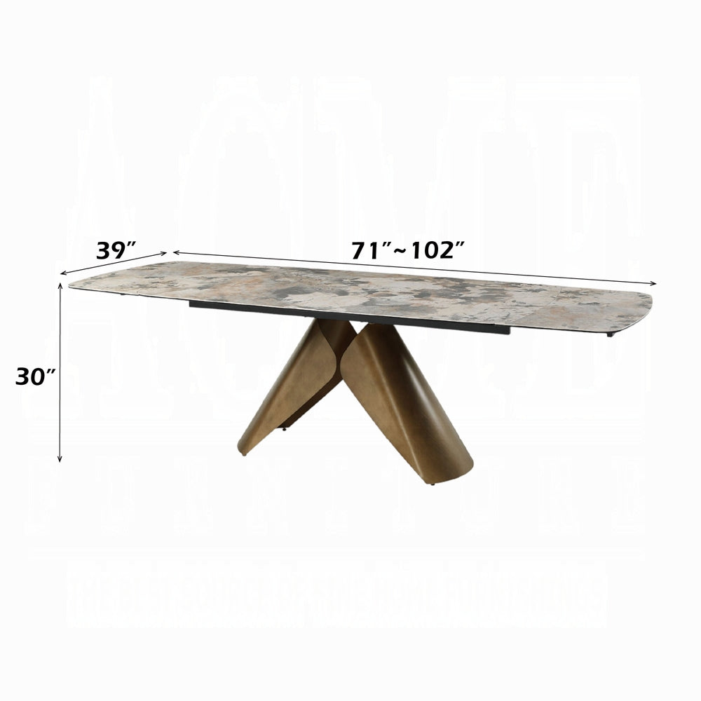 Malika 7 Pc Ceramic Top Dining Collection