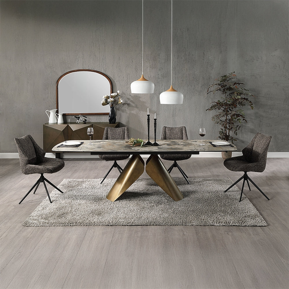 Malika 7 Pc Ceramic Top Dining Collection