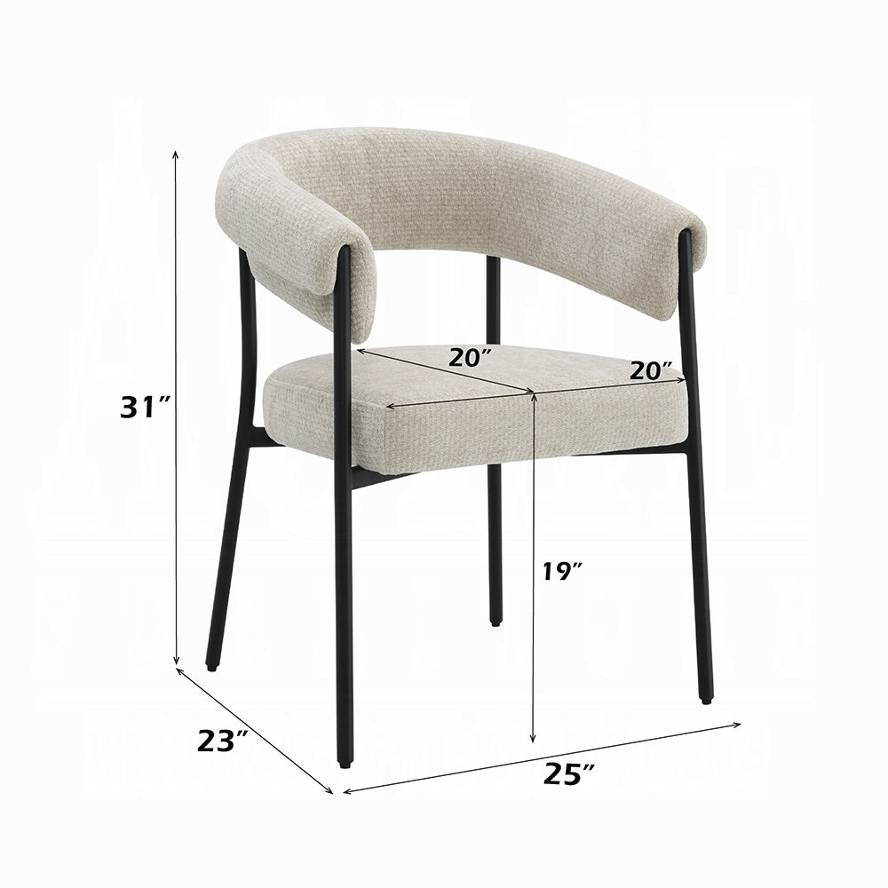 Jirina 7 Pc Travertine Dining Set DN03675