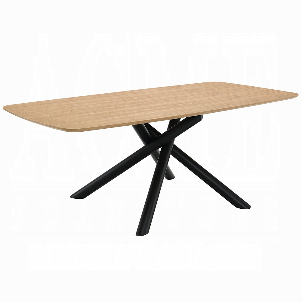 Lawton Natural & Black 7 Pc Dining Collection