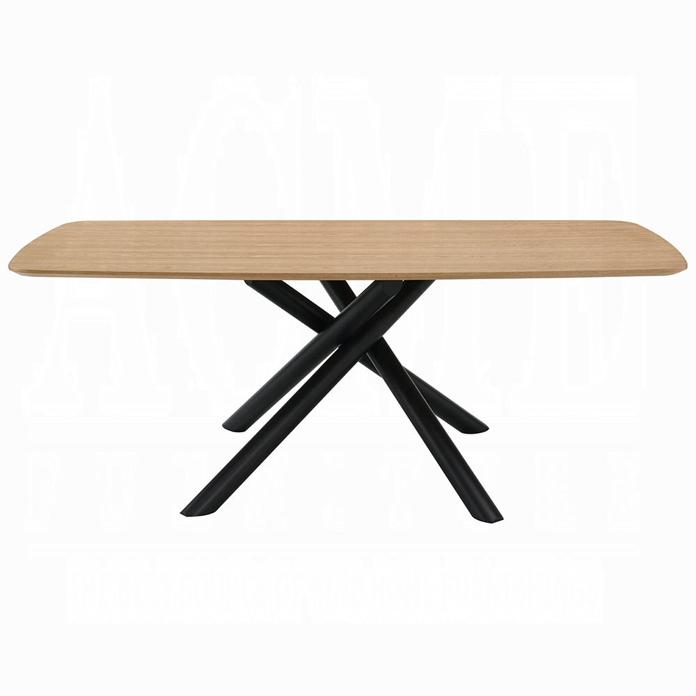 Lawton Natural & Black 7 Pc Dining Collection