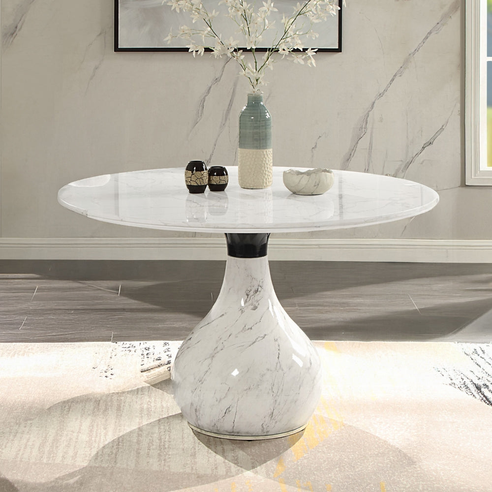Koen 5 Pc Marble Top Dining Set DN04055