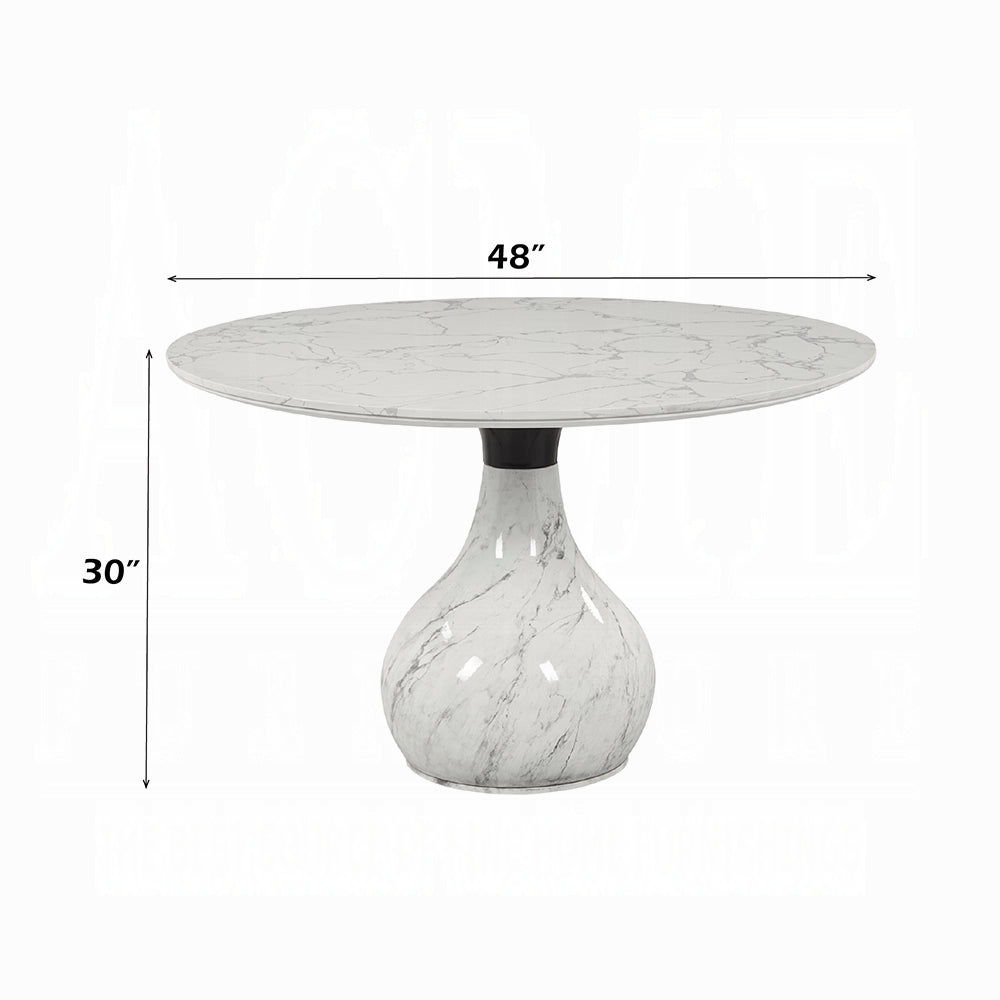 Koen 5 Pc Marble Top Dining Set DN04055