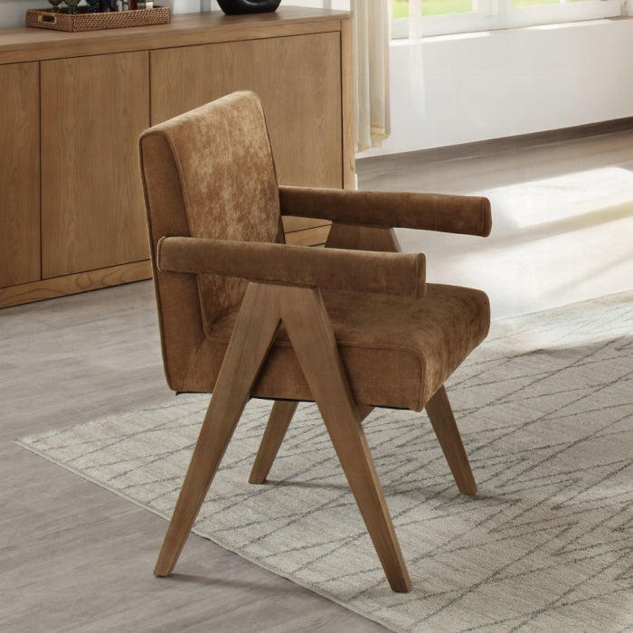 Zoey Oak Finish Dining Set DN04075