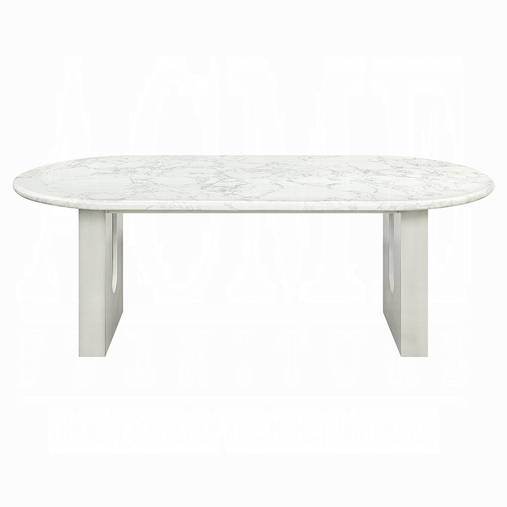 Zayn Natural Marble Top Dining Collection