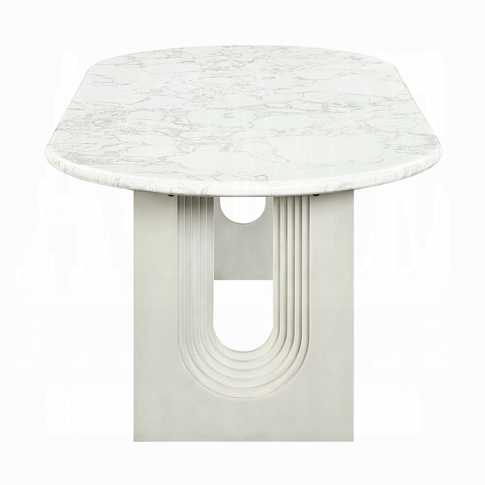 Zayn Natural Marble Top Dining Collection