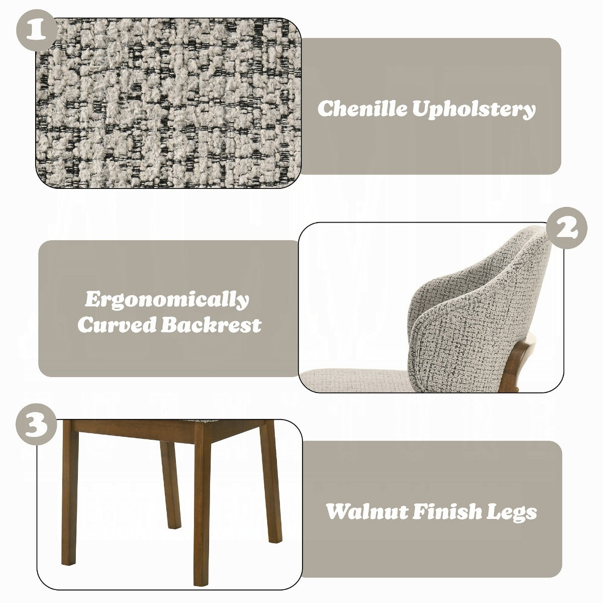 Oleia Engineered Marble 7 Pc Dining Set