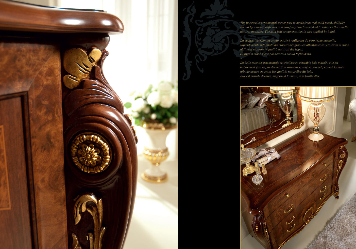 Donatello Classic Bedroom Collection - Made in Italy