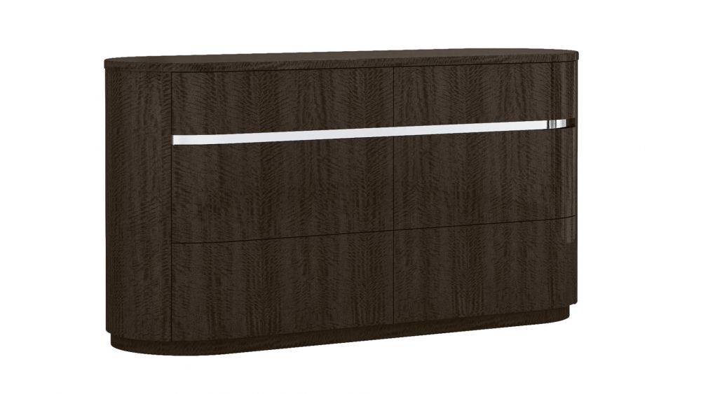 P115 Dark Walnut Finish Bedroom Set