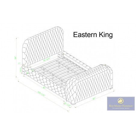 B01 Upholstered Eastern King Bed