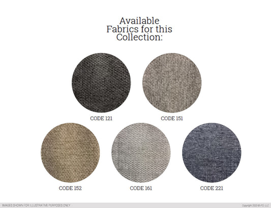 Georgia 5 Pc Sectional by IFD - Dual Density Foam