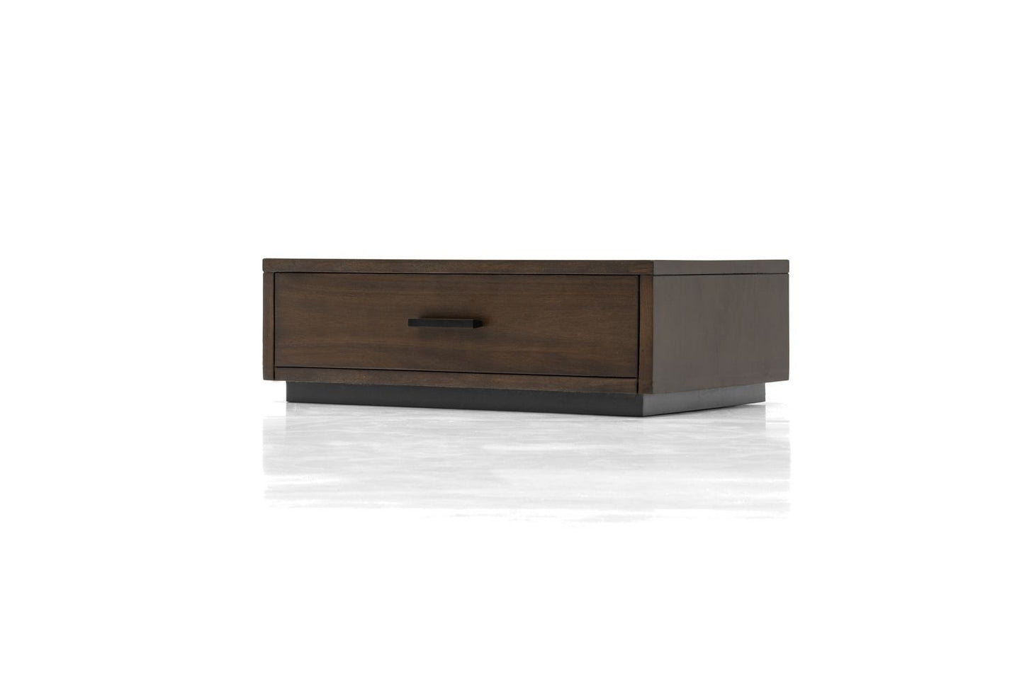 Nova Domus Fantasia - Dark Walnut/Dark Grey Bed & Two Nightstands