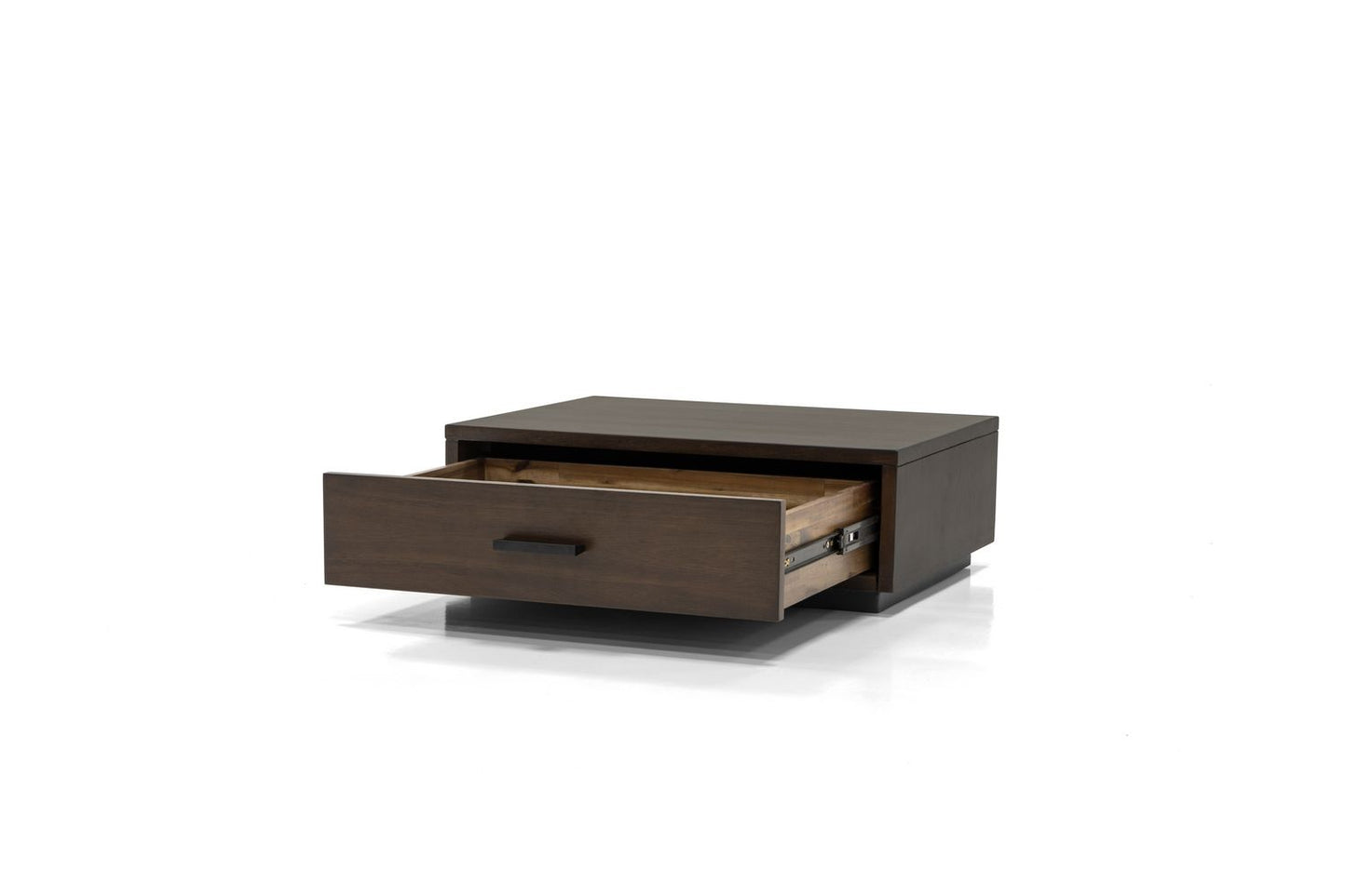 Nova Domus Fantasia - Dark Walnut/Dark Grey Bed & Two Nightstands