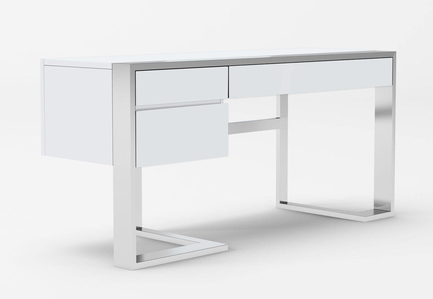Fauna White High Gloss Desk 77969