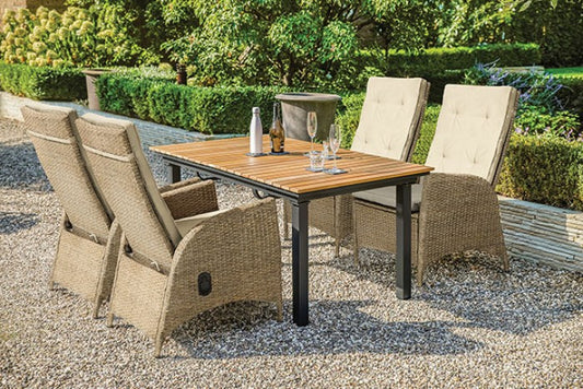 Mackay 7 Pc Outdoor Dining Set GM-2001 - Butterfly Leaf