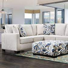 Heathfield Sectional SM5403 - Ivory Chenille