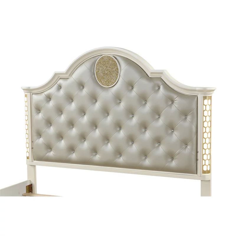 Jasmine Bedroom Collection Beige Finish