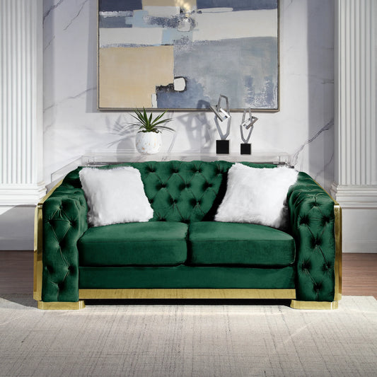 Artisan 8019 Velvet Loveseat - 3 Colors