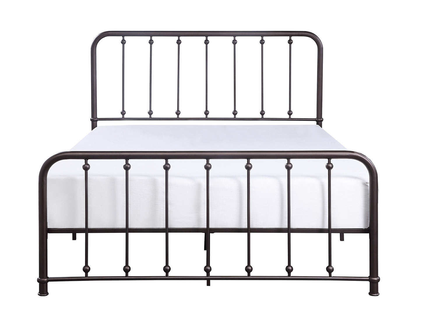 Larkspur Queen Metal Bed - Antique Bronze