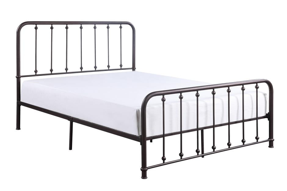 Larkspur Queen Metal Bed - Antique Bronze