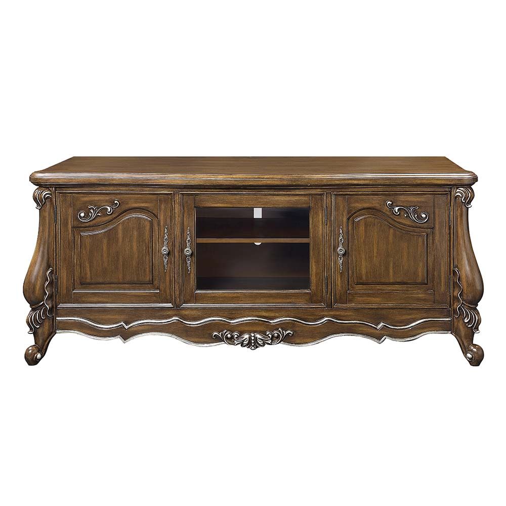 Latisha LV01355 Antique Oak Entertainment Center