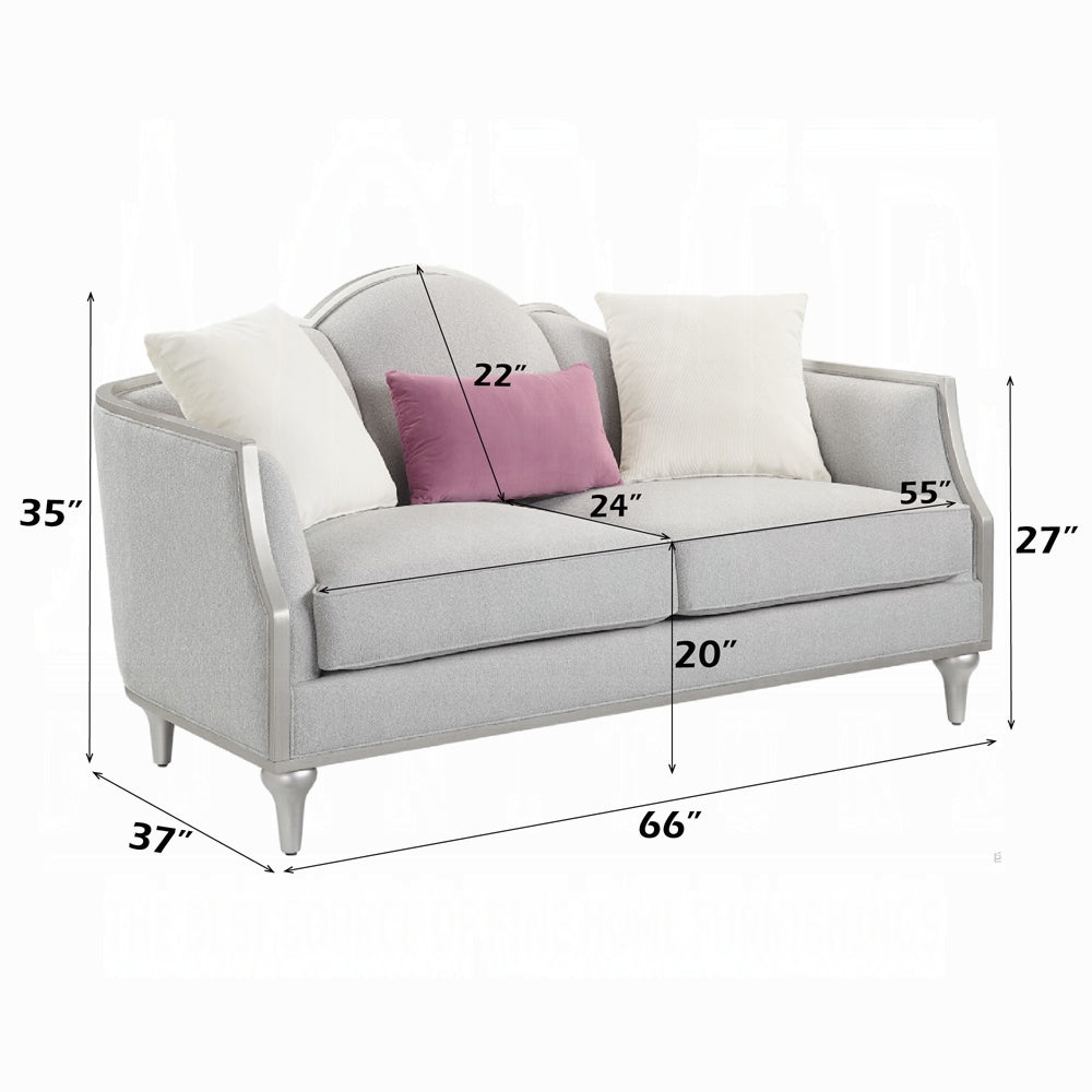 Kasa Linen Sofa & Loveseat Acme LV01499