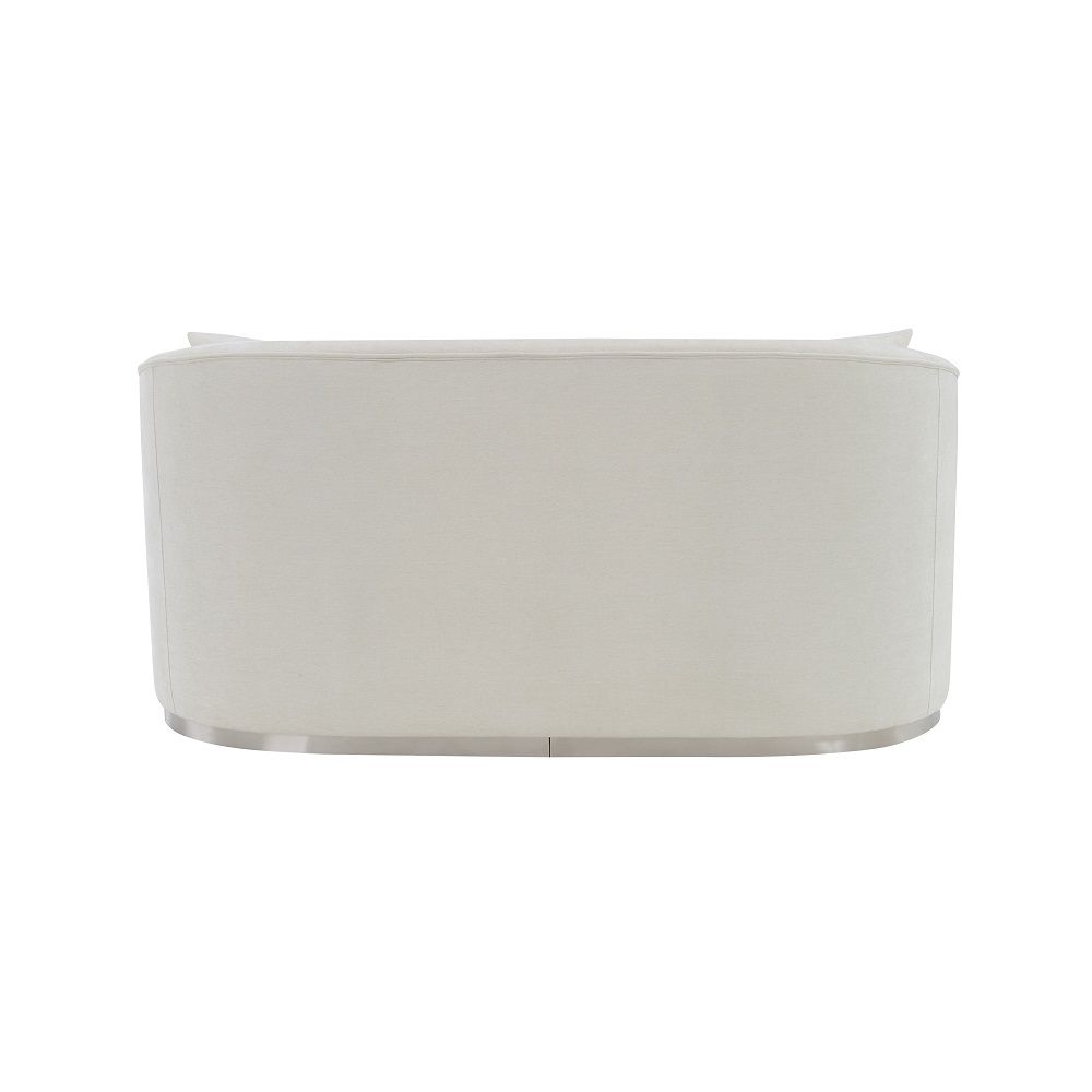 Sofá Odette de chenilla beige Colección Acme