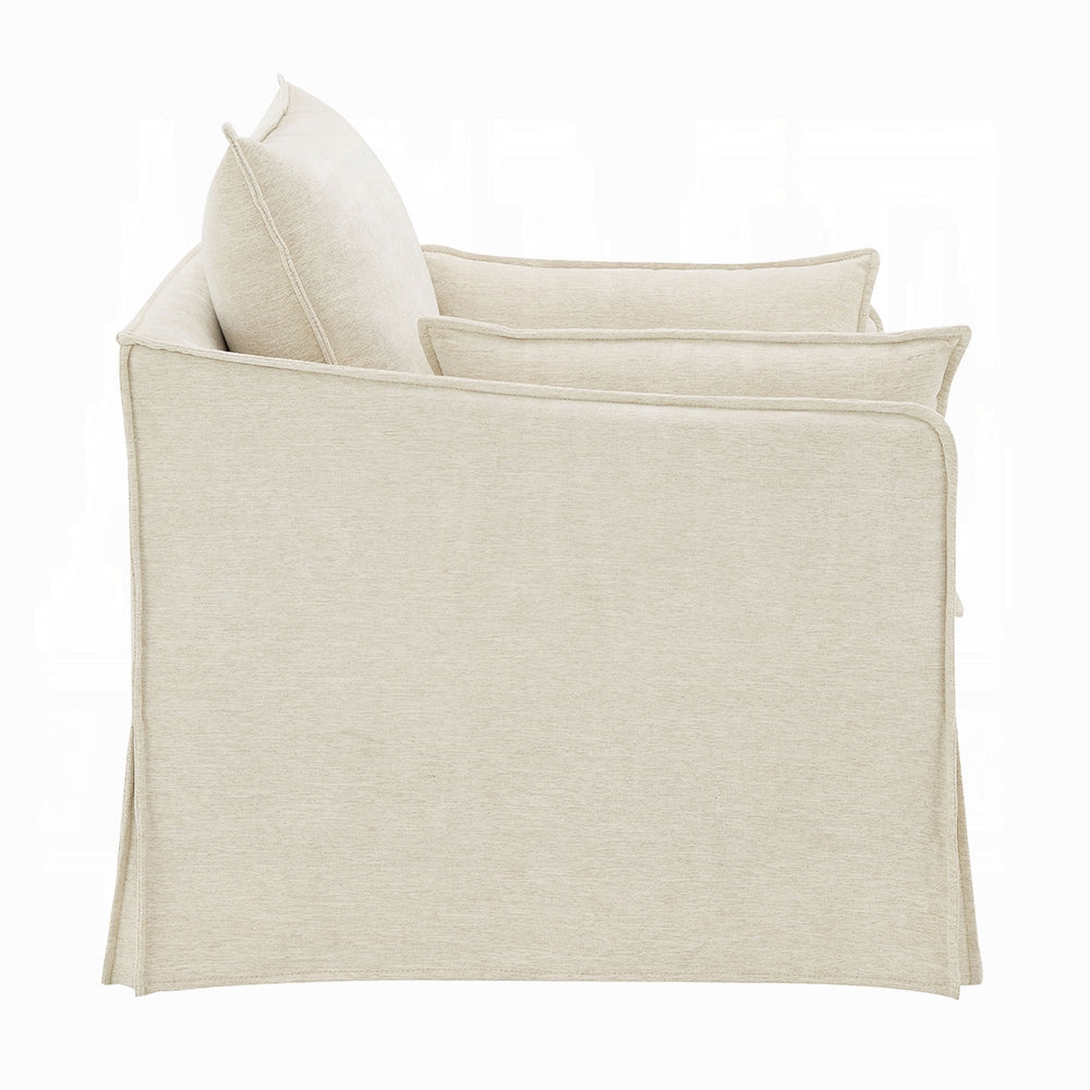 Shane Beige Linen Chair LV02912