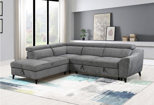 Wrenley Sectional Sofa w/Sleeper & Storage