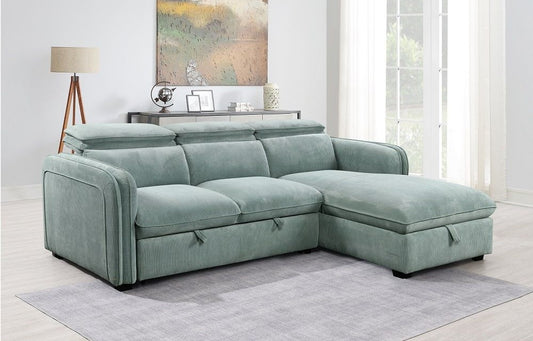 Zavala Sectional Sofa w/Sleeper & Storage