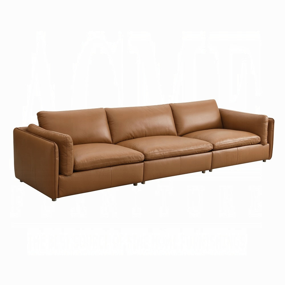 Brighton Top Grain Leather Modular Sectional