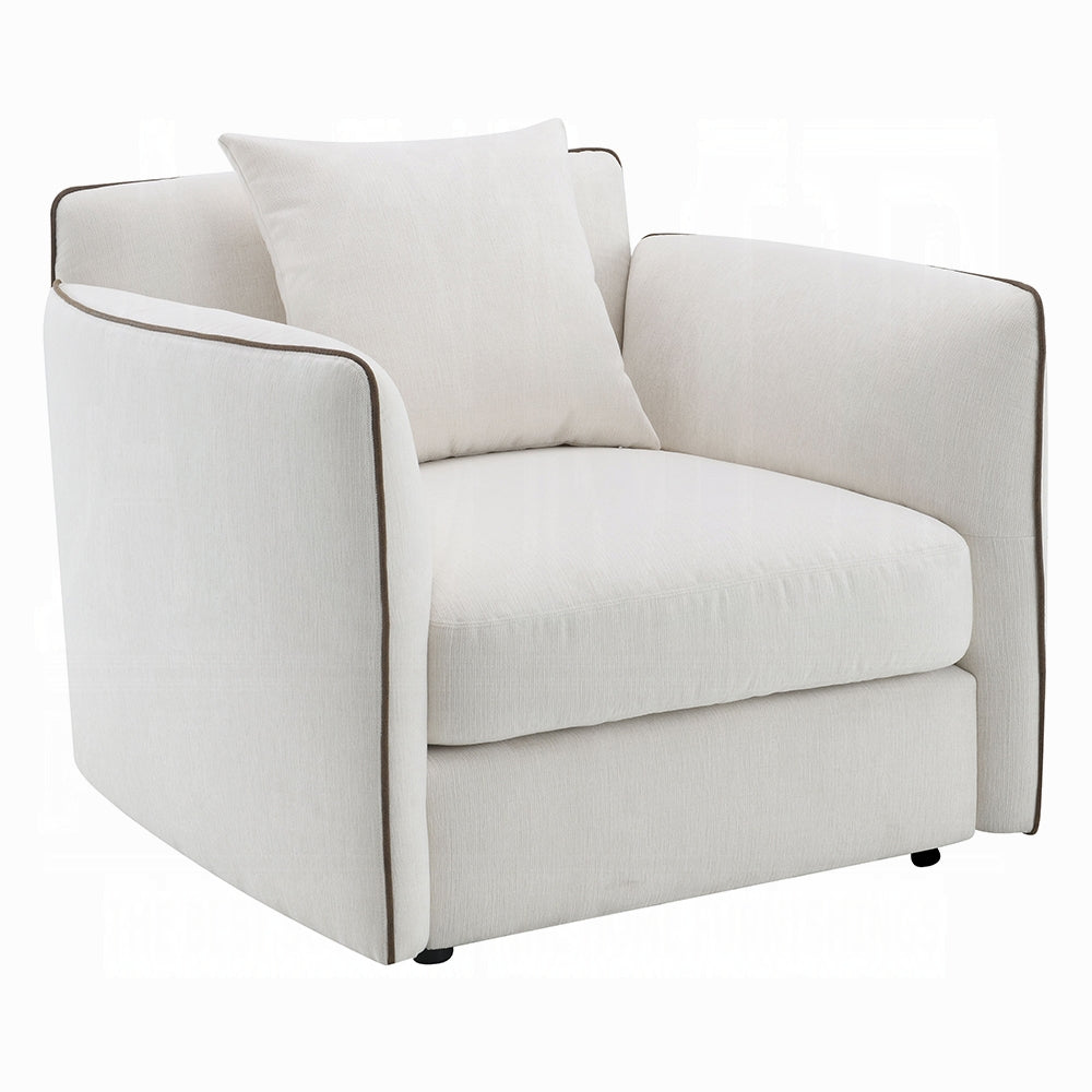 Yolanda Beige Chenille Chair LV03607
