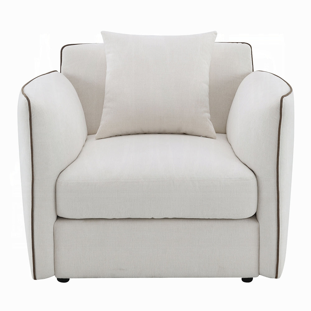 Yolanda Beige Chenille Chair LV03607