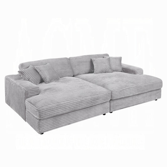 Hilde LV03680 Plush Velvet Sectional