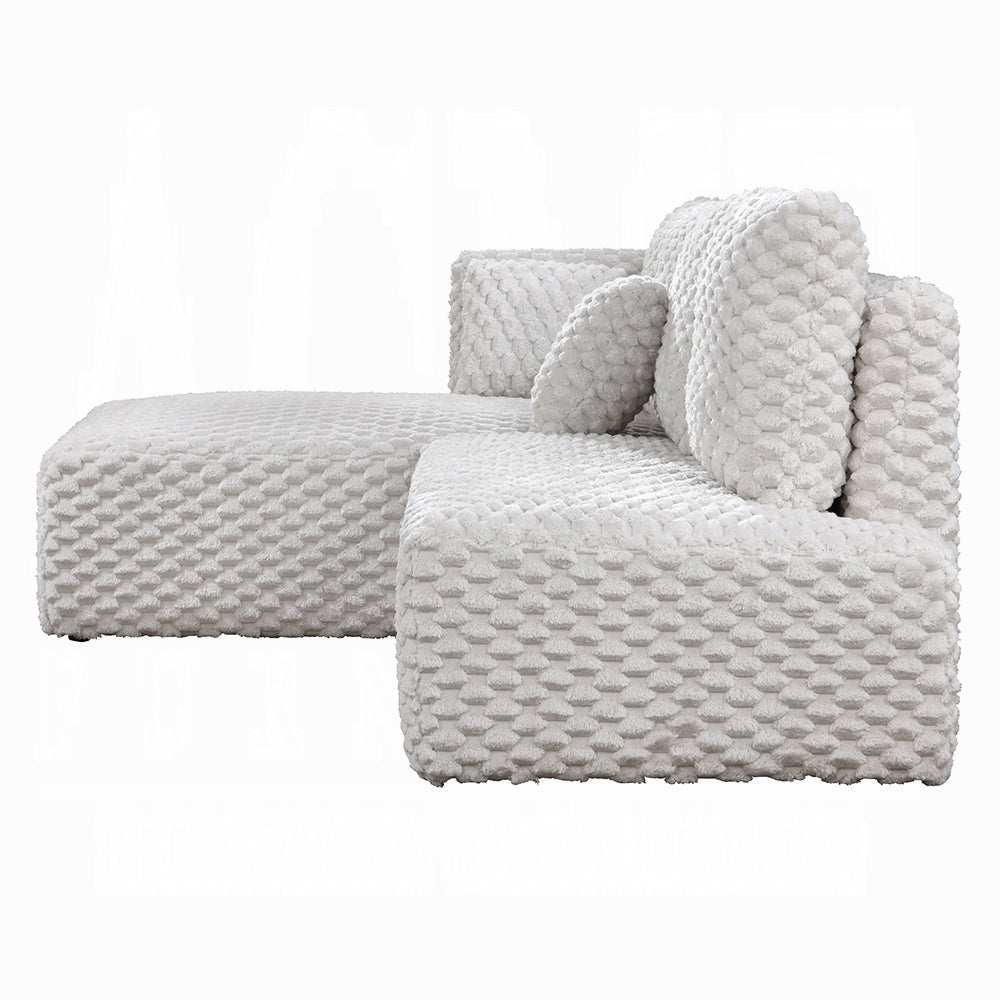 Manya Ivory Corduroy Sectional Sofa