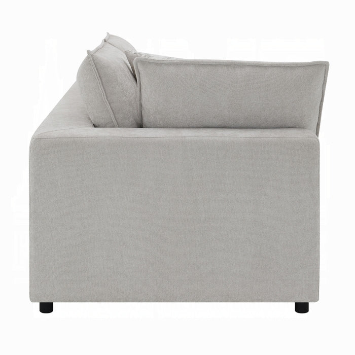 Marisa 8 Pc Modular Beige Boucle Sectional