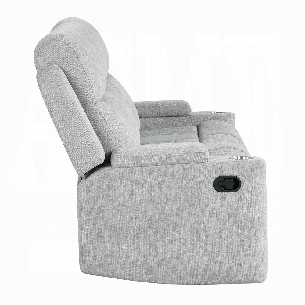 Gayla 2 Pc Beige Chenille Motion Sofa Collection