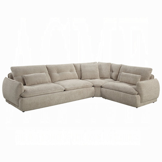 Jonina LV04840 Beige Chenille Sectional
