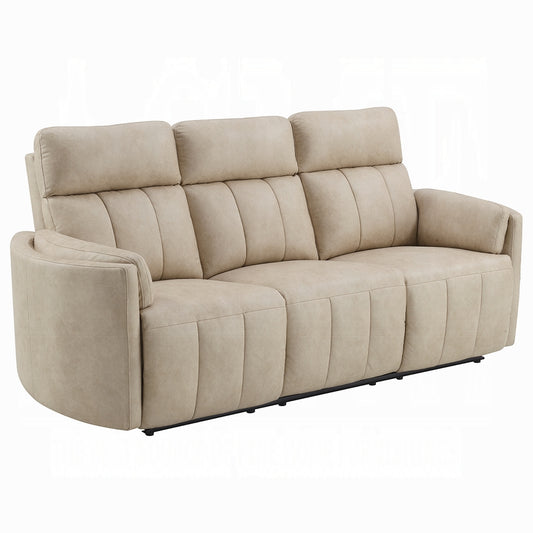 Elison Beige Microfiber 2 Pc Sofa Set