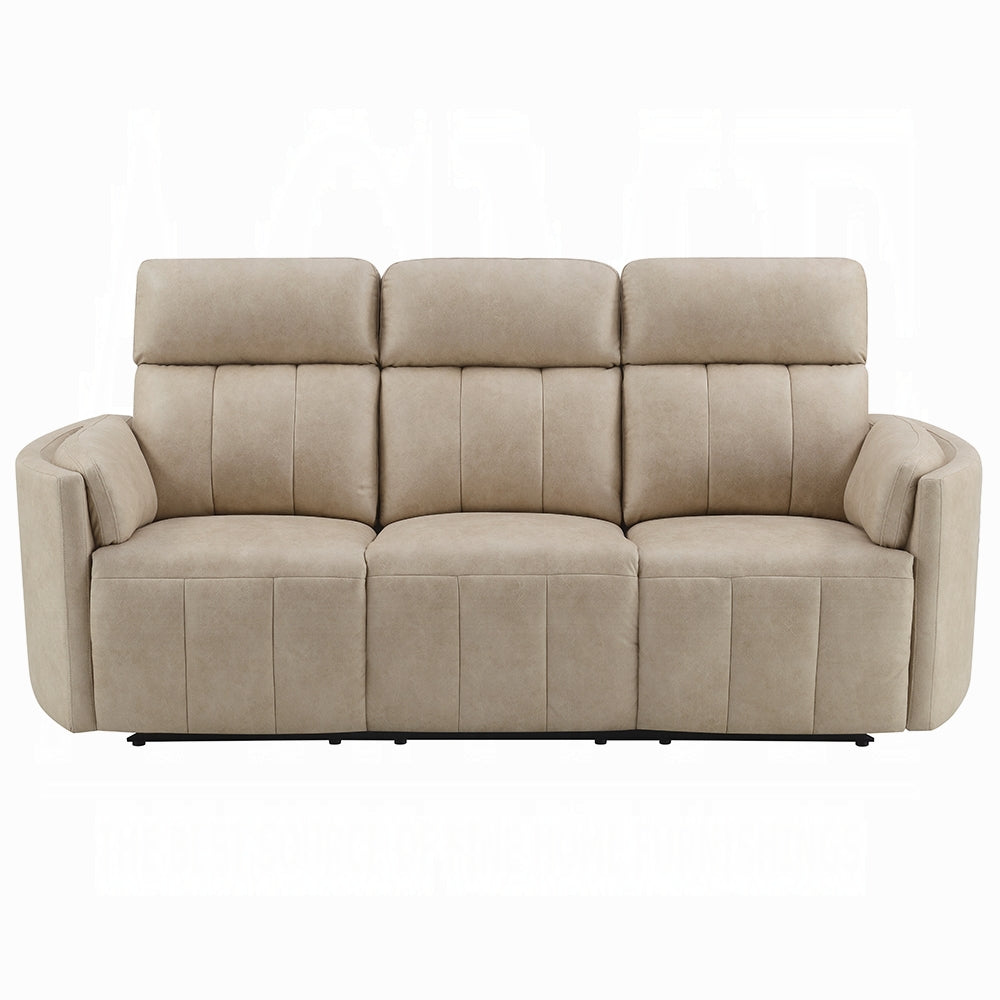 Elison Beige Microfiber 2 Pc Sofa Set