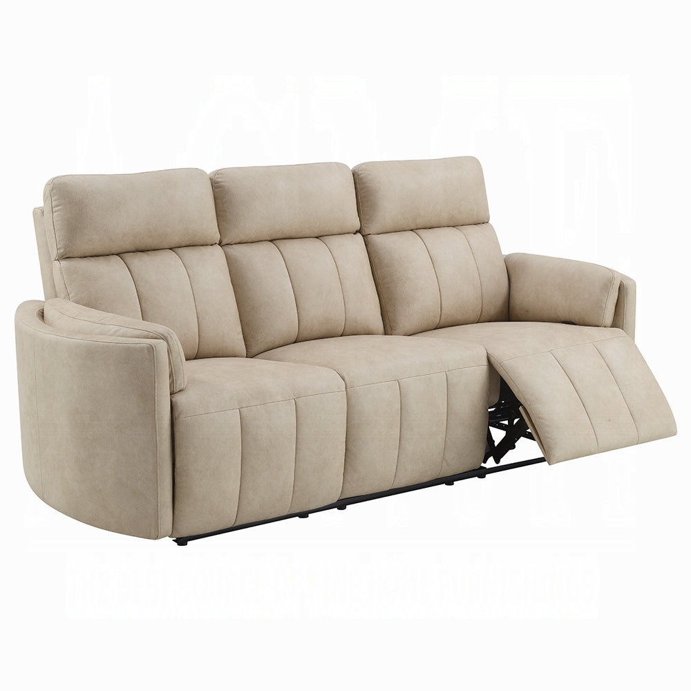 Elison Beige Microfiber 2 Pc Sofa Set