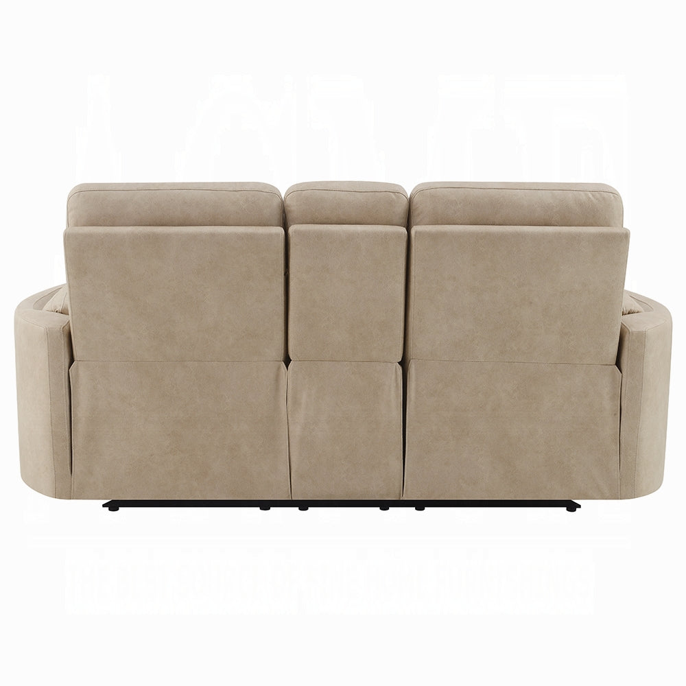 Elison Beige Microfiber 2 Pc Sofa Set