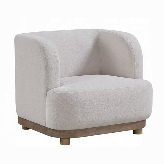 Duncan Beige Chenille Chair LV07262
