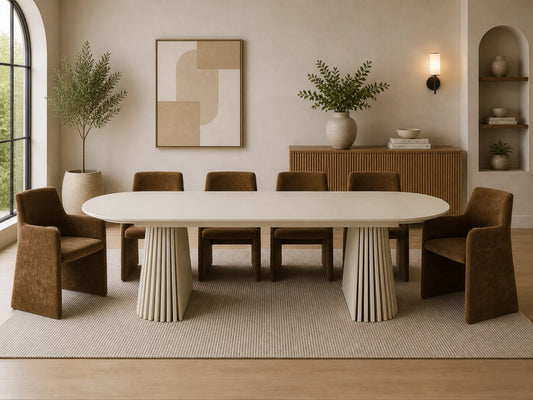 Mila Off White Butterfly Leaf Dining Set by Sharelle