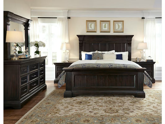 Juego de dormitorio Caldwell de 4 piezas - Cama King